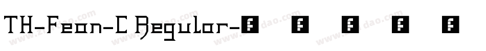 TH-Feon-C Regular字体转换